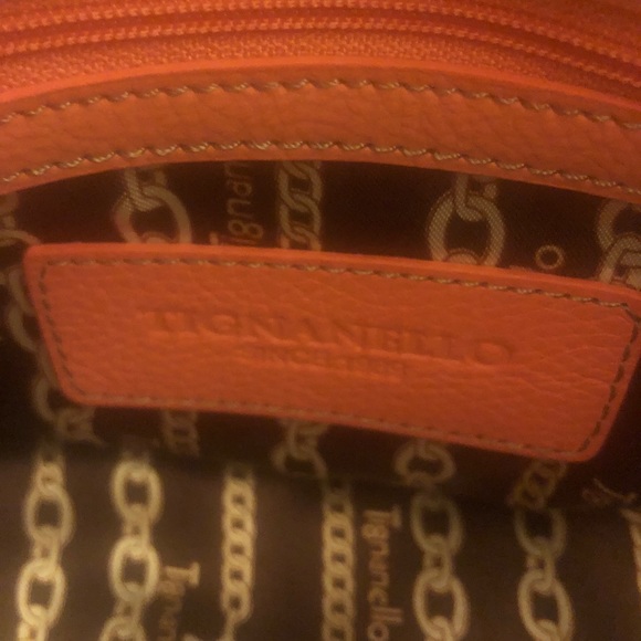 NEW Tignanello Perfect 10 French Tote, Brnt Orange - Picture 8 of 10